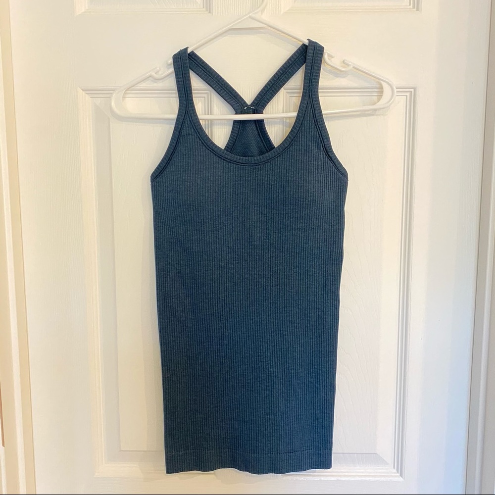 Lululemon Ebb To Street Tank Top Submarine Green
